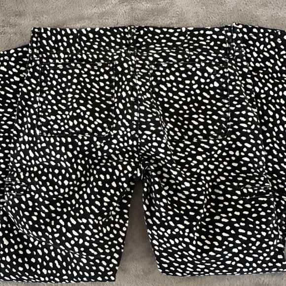 Tory Burch POny Walker Dotted Black White Cargo Pants Women's 28 - Picture 3 of 12